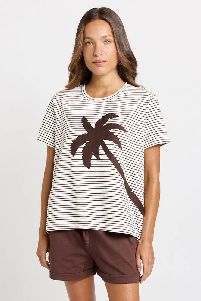 Tibby Tee Chocolate Stripe