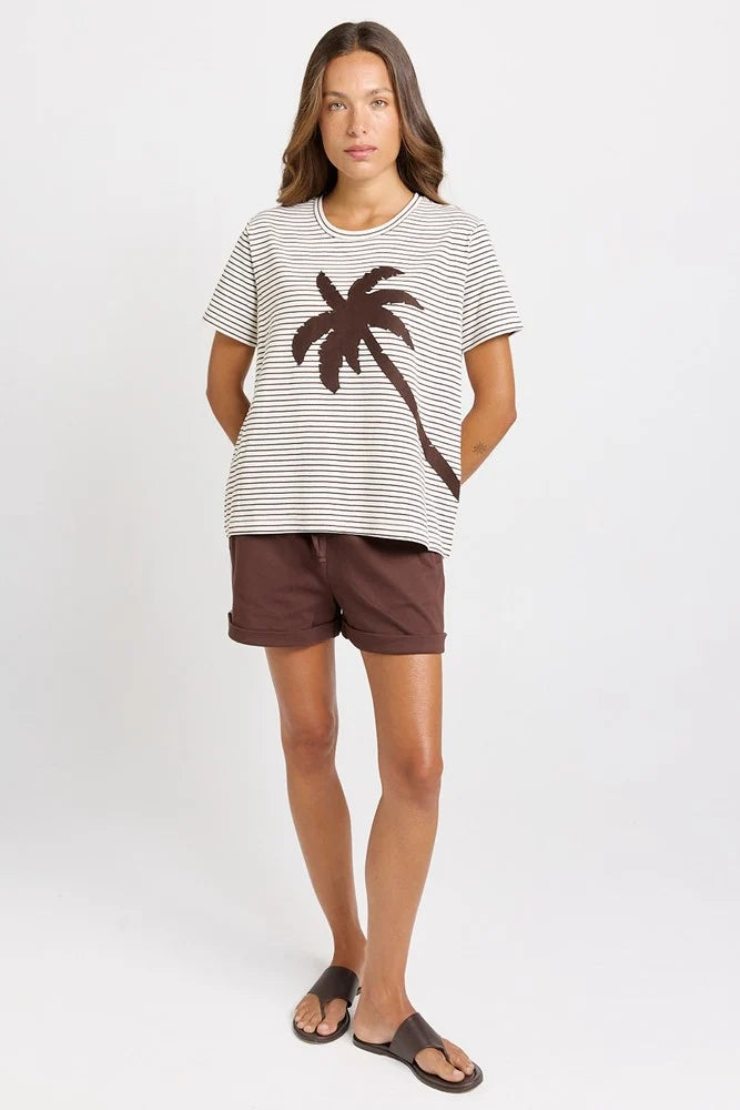 Tibby Tee Chocolate Stripe