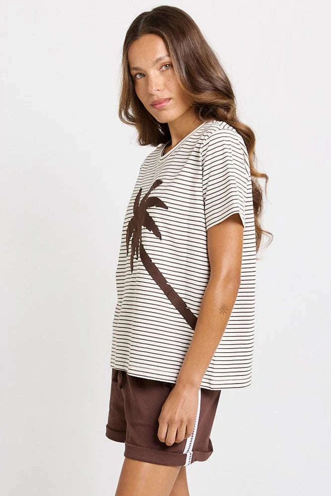 Tibby Tee Chocolate Stripe