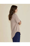 Ariana Tee Navy Beige/Stripe