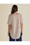 Ariana Tee Navy Beige/Stripe