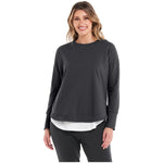 Lucy French Terry Sweat Gunmetal