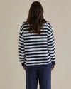 Easy Crew Sweat  Navy Stripe