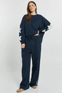 Saskia Track Pant Navy Star