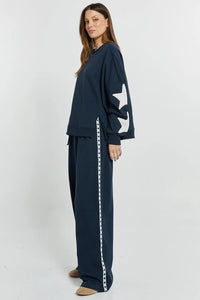 Saskia Track Pant Navy Star