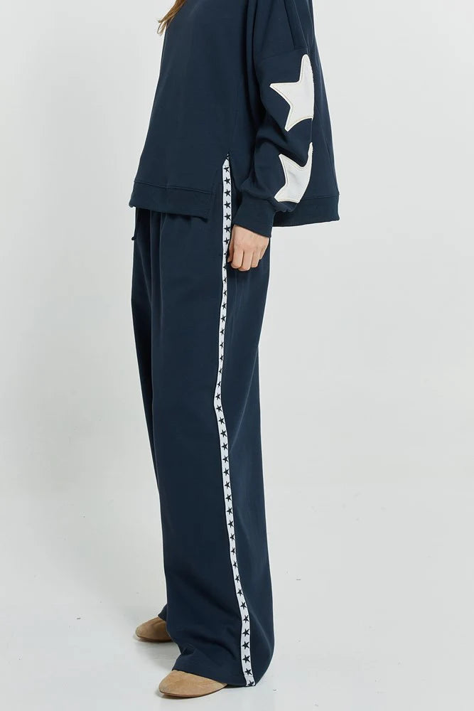 Saskia Track Pant Navy Star