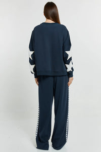 Saskia Track Pant Navy Star