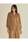 London Lyocell blouse Tan