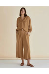 London Lyocell blouse Tan