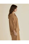 London Lyocell blouse Tan