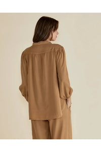 London Lyocell blouse Tan
