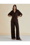 Asher Blouse Chocolate