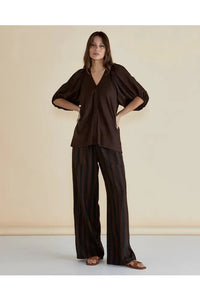 Asher Blouse Chocolate