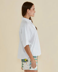 Lynwood Linen Shirt White