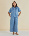Saffra Short Sleeve Denim Shirt