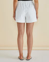 Relax Denim Shorts White