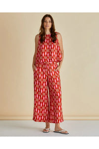 Copacabana Shell Top Sardinia Geo Print