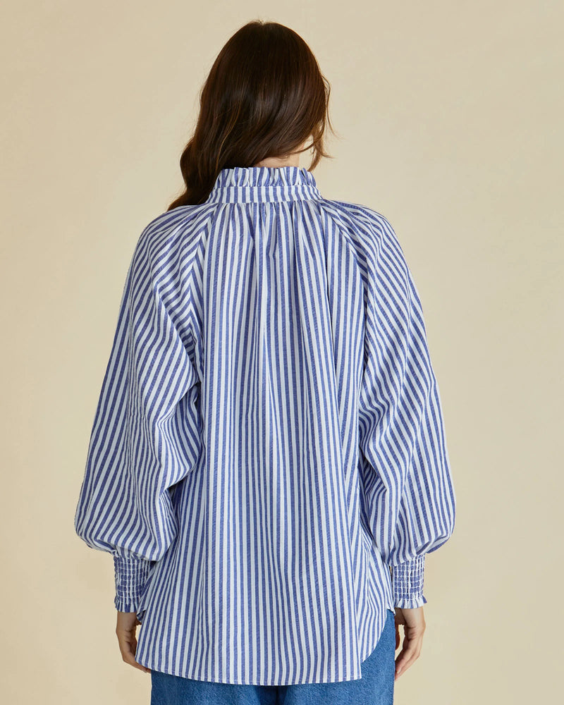 Romi Shirt Navy Stripe