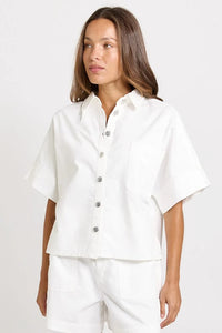Dawn Denim Shirt White