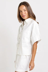 Dawn Denim Shirt White