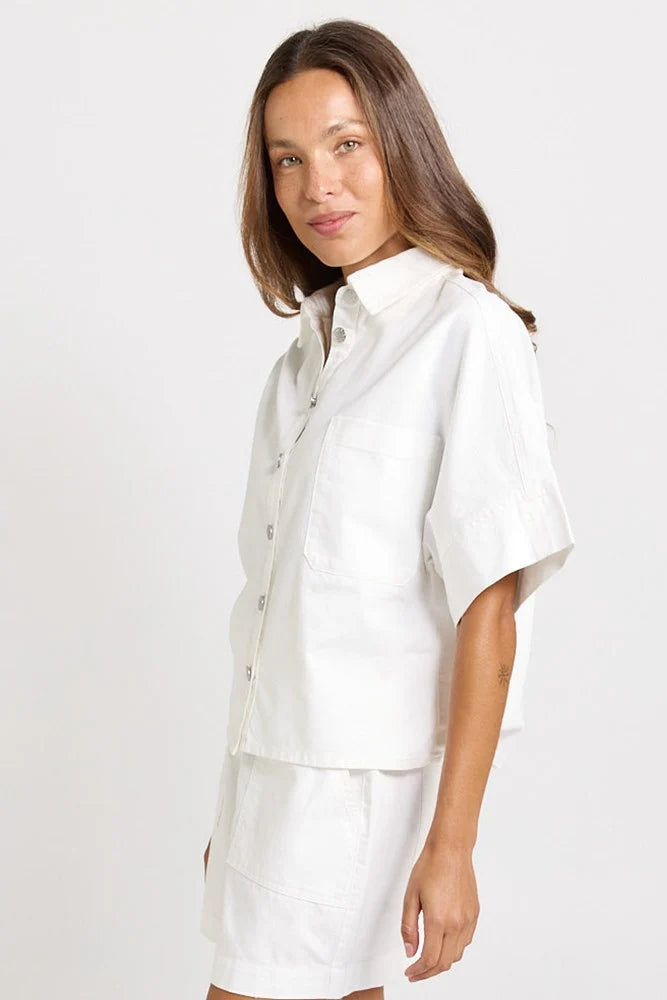 Dawn Denim Shirt White