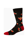 Mens Beer Pong Bamboo Sock Black