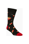 Mens Beer Pong Bamboo Sock Black