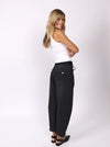 Leo Barrel Jeans Black