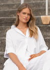 Lynwood Linen Shirt White