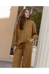 London Lyocell blouse Tan
