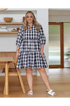 Ameera Dress Black/White