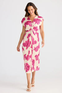 Lorenzo Dress Fuchsia Bloom