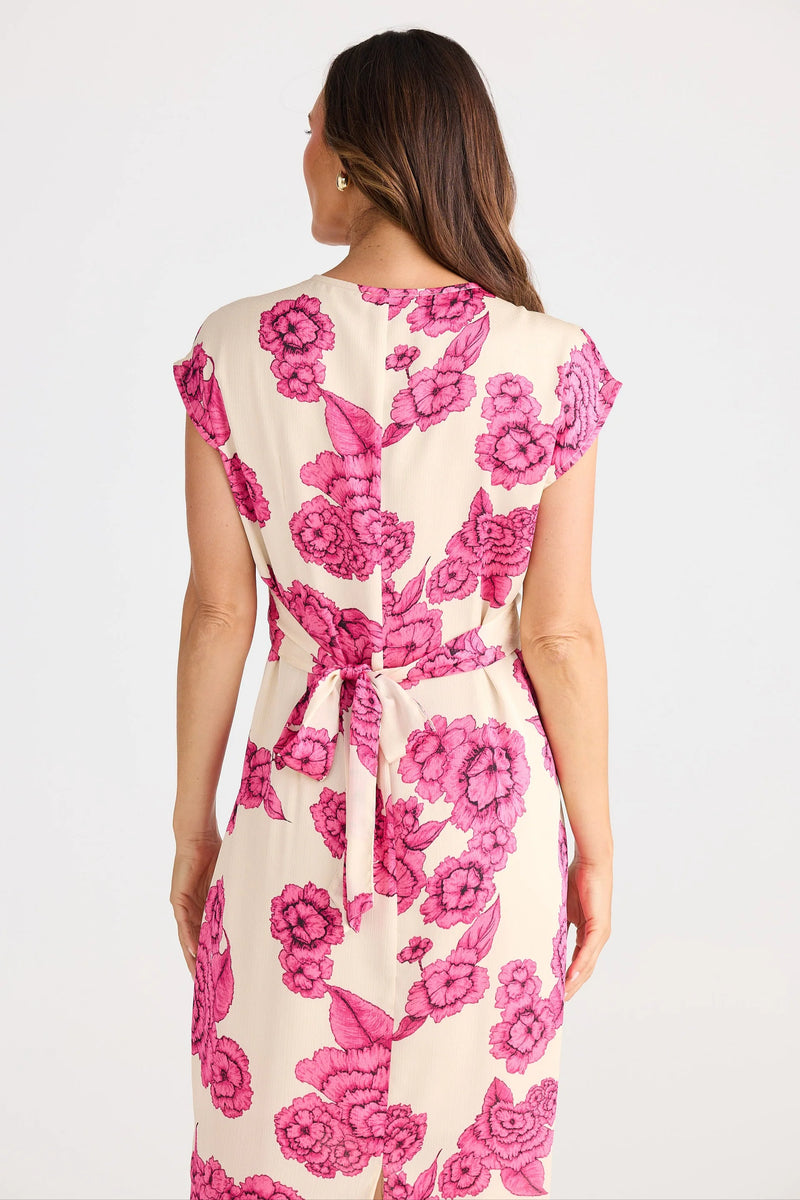 Lorenzo Dress Fuchsia Bloom