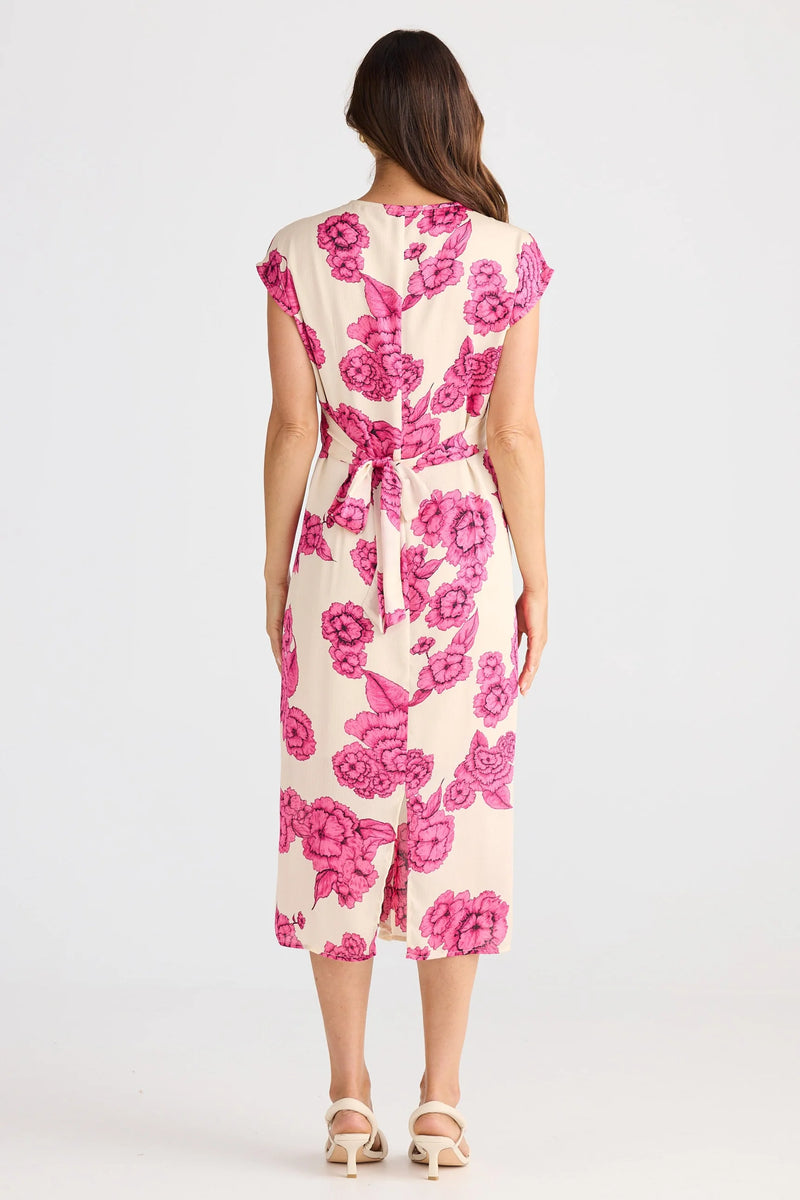 Lorenzo Dress Fuchsia Bloom