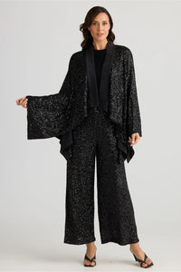 Jagger Kimono Black Sequin