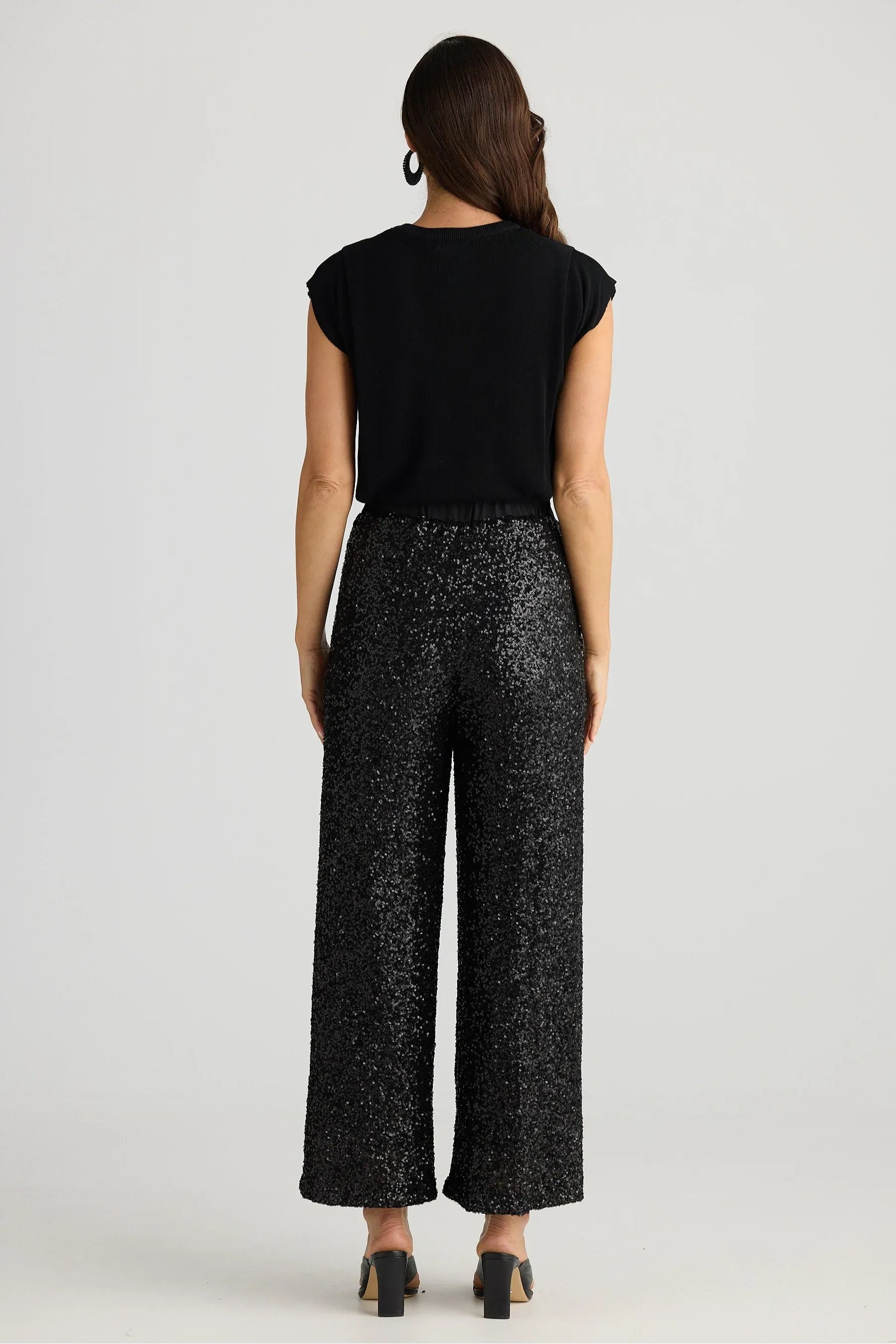 Razzle Pant Black Sequin