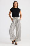 Portia Pant Black Stripe