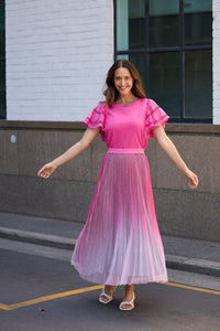 Chloe Tee Hot Pink