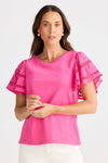 Chloe Tee Hot Pink