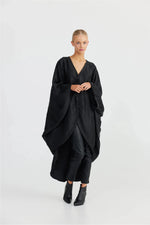 Claudia Overshirt Black Crinkle