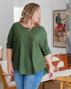 Frankie Batwing Knit Khaki