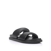 Bindy Footbed Slides Black