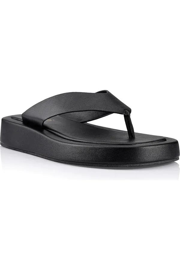 Bouncer Flatform Thong Black