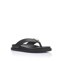 Bri Footbed Thong Black
