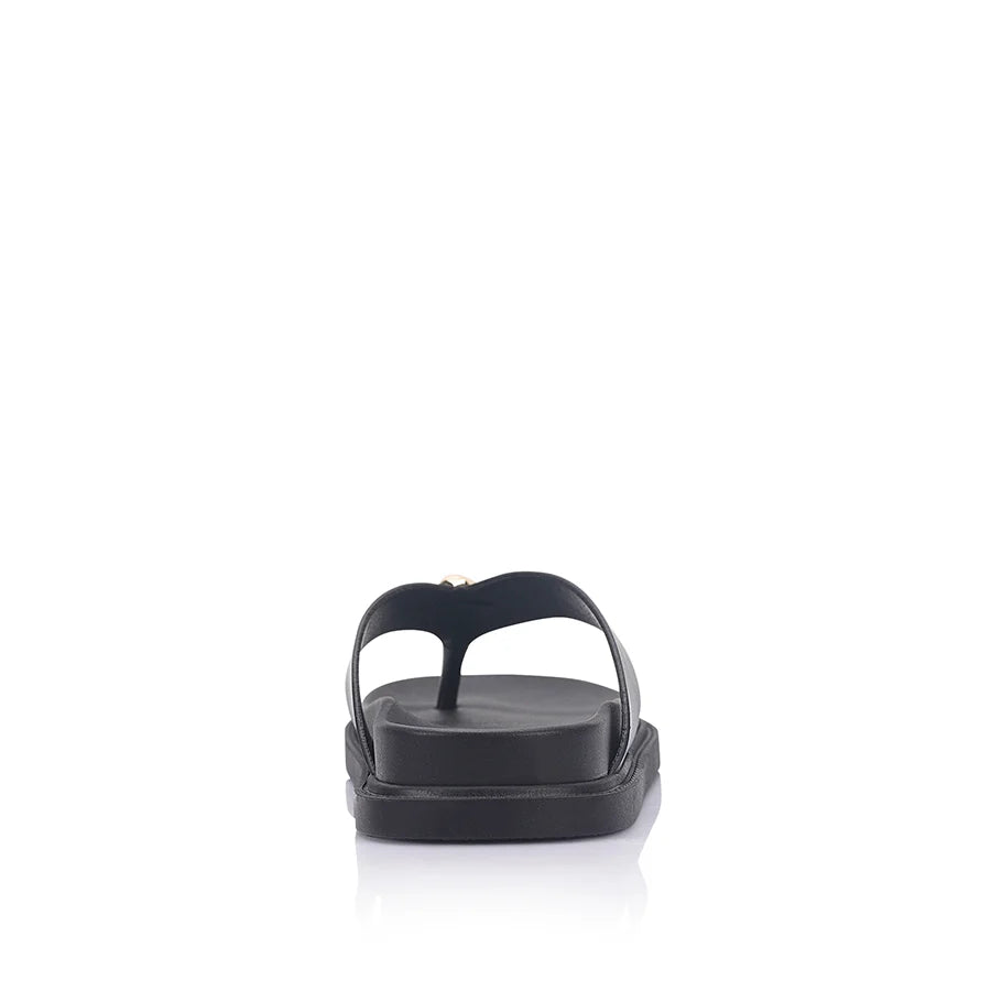 Bri Footbed Thong Black