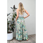 Cadie Floral Skirt Green