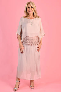 Marta Silk Top Blush