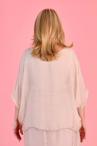 Marta Silk Top Blush
