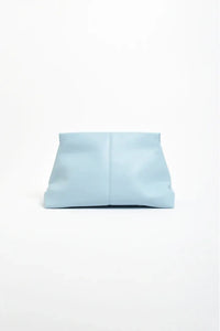Semi Structured Clutch Blue