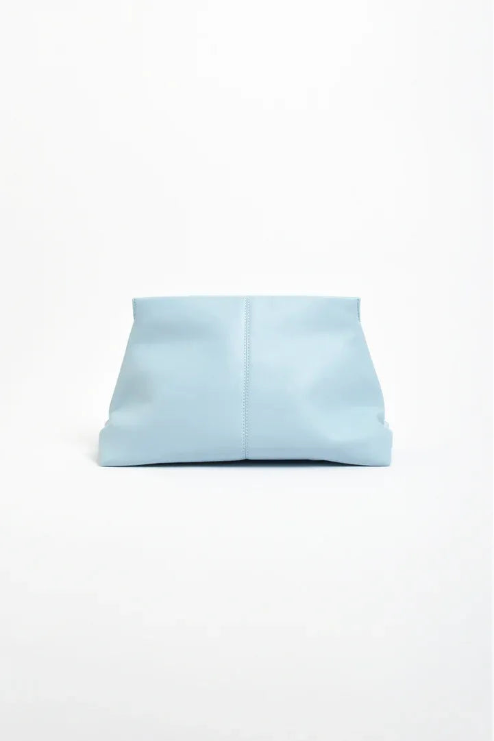 Semi Structured Clutch Blue